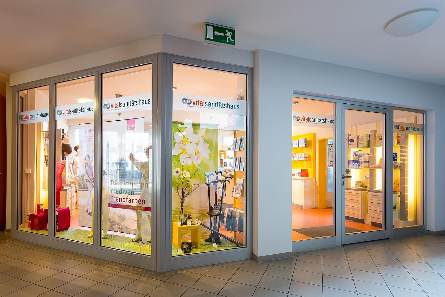 Ansicht unseres Sanitätshauses im Gesundheitszentrums »MEDICUM« am Krankenhaus Radebeul in der Borstraße Ansicht unseres Sanitätshauses im Gesundheitszentrums »MEDICUM« am Krankenhaus Radebeul