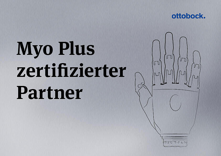 Myo-Plus-zertifizierter Partner von Ottobock digitaler Nachweis als Myo-Plus-zertifizierter Partner von Ottobock