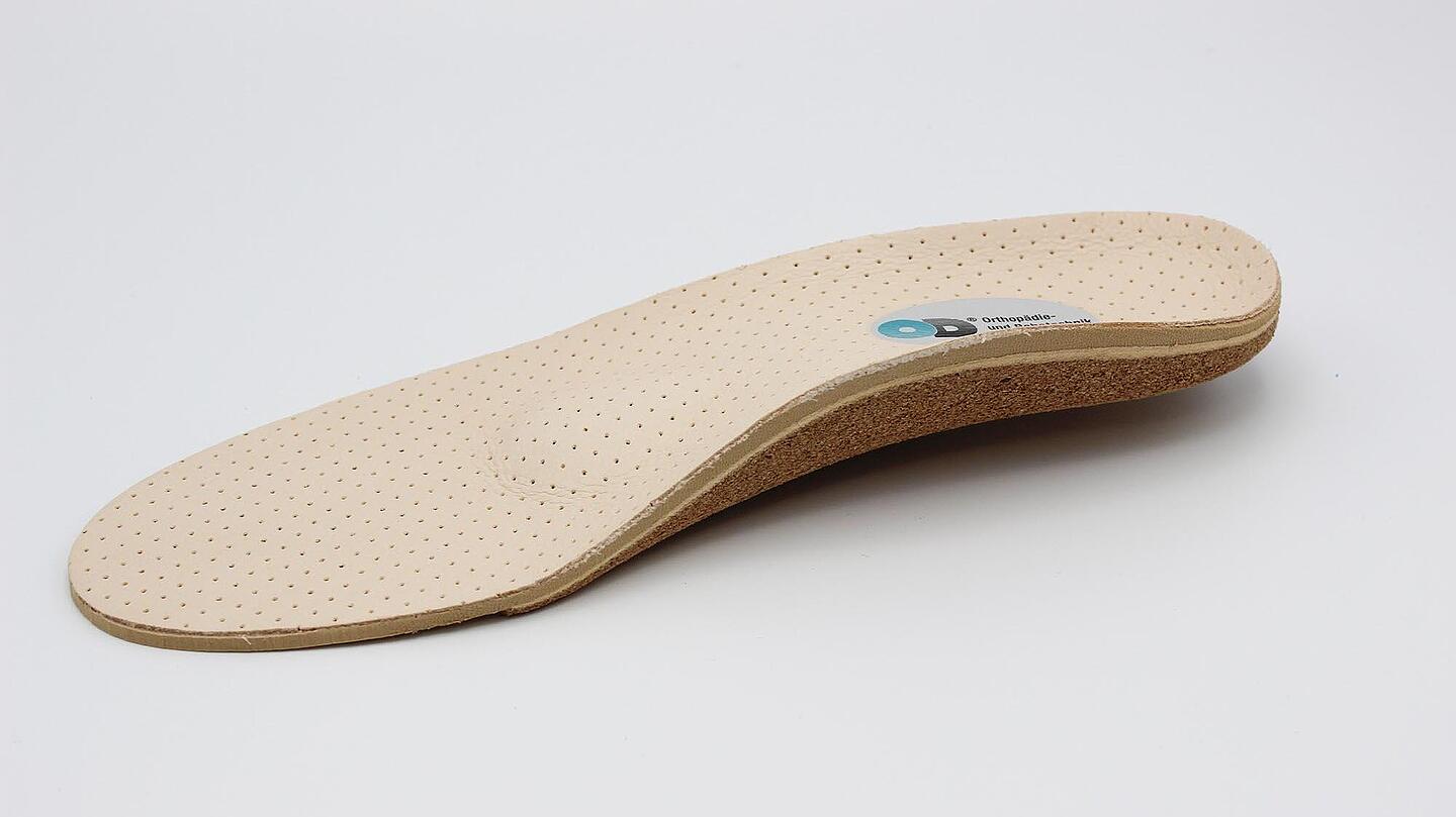 Orthopädische Einlage mit Korksohle Orthopädische Einlage mit Korksohle