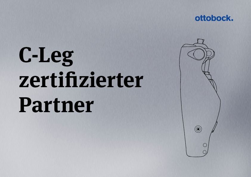 C-Leg-zertifizierter Partner von Ottobock digitaler Nachweis als C-Leg-zertifizierter Partner von Ottobock