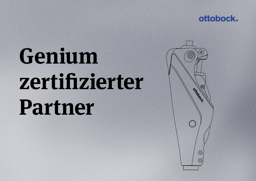 Genium-zertifizierter Partner von Ottobock digitaler Nachweis als Genium-zertifizierter Partner von Ottobock
