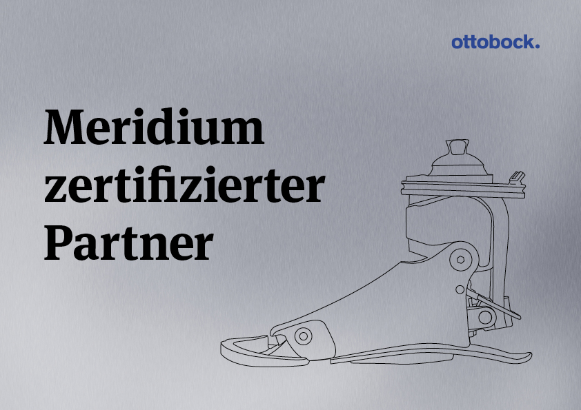 Meridium-zertifizierter Partner von Ottobock digitaler Nachweis als Meridium-zertifizierter Partner von Ottobock